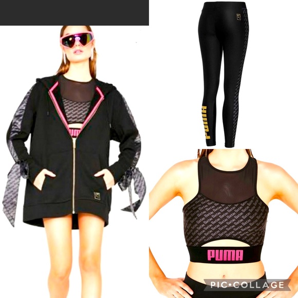 3pc. PUMA X BARBIE 50 Zip Jacket/Leggings/Tank Top - Picture 1 of 16